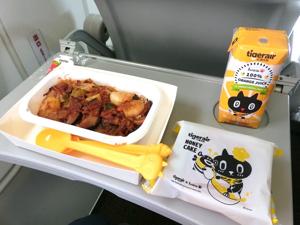 タイガーエア台湾のかわいい機内食