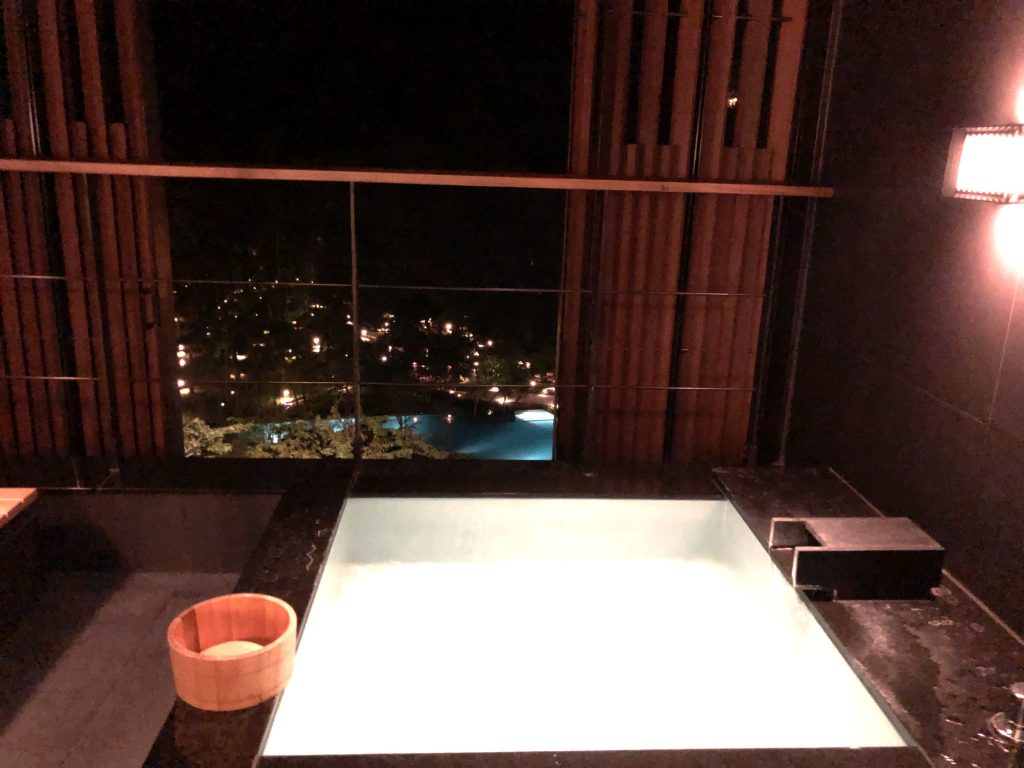 星のやグーグァン（台湾・谷關）夜の温泉