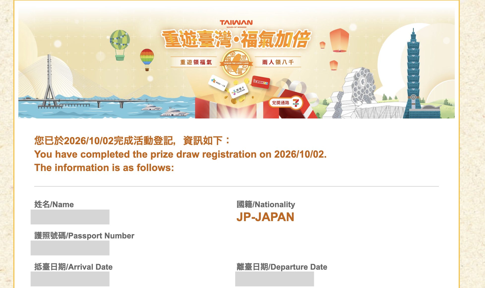 台湾リピーター必見! 最大8,000元が当たる、新ラッキーランドキャンペーンを徹底解説